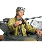 1/16 figurka stojícího velitele tanku US z 2 sv. války, ručně malovaný