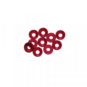 3 mm. alu podložky červené (10 ks.)