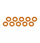 3x6x0,5mm alu podložky oranžové (10 ks.)