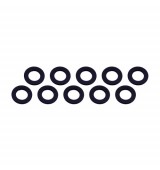 3x6x0,5mm alu podložky černé (10 ks.)