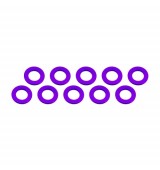 3x6x0,5mm alu podložky fialové (10 ks.)