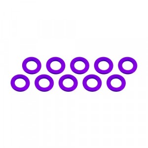 3x6x0,5mm alu podložky fialové (10 ks.)