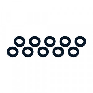 3x6x1mm alu podložky černé (10 ks.)