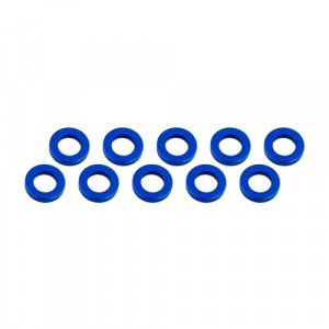 3x6x2mm alu podložky modré (10 ks.)