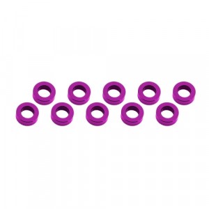 3x6x2mm alu podložky růžové (10 ks.)