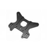 Ultimate Mugen MBX-8R uhlíkový držák/parohy zaních olejových tlumičů, 4mm, 1 ks