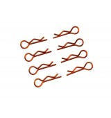 Sponky karoserie malé 1/10 - pravé a levé po 4ks. - oranžové