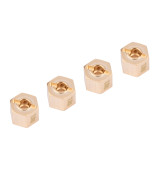 Mosazný Hex adaptér 9mm Offset pro 12mm, 4ks