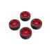Spec T LS Wheel Offset 3 Red w/Tire 4ks pro 1/10 Silniční