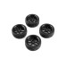 Spec T CS Wheel Offset 3 Black w/Tire 4ks pro 1/10 Silniční