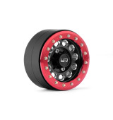 1.9 Aluminum CNC F-RG Beadlock, 2ks Červené