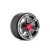 2.2 Aluminum CNC 6 Spoke Beadlock Wheel 2ks, Černé