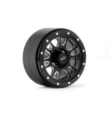 2.2 Aluminum CNC 12 Spoke Beadlock Wheel 2ks, Černé