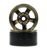 1.9 Beadlock Hliníkové CNC 5 Spoke Titanium, 2ks