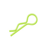 Sponky karoserie 1/10, fluor žlutá, 10 ks
